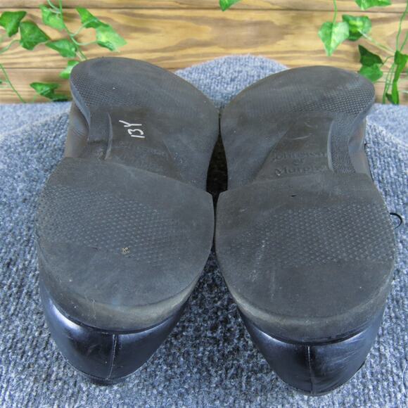 Johnston & Murphy Men USA Derby Oxfords Black Leather Size 12 Narrow Used 2025 - Picture 7 of 8